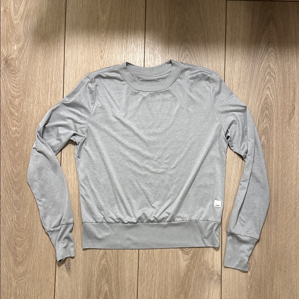 Gray Long Sleeve Crewneck Sweatshirt Vuori